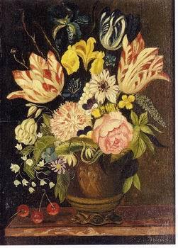 unknow artist Floral, beautiful classical still life of flowers.030 Norge oil painting art